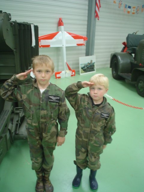 toby and jason in fatigues