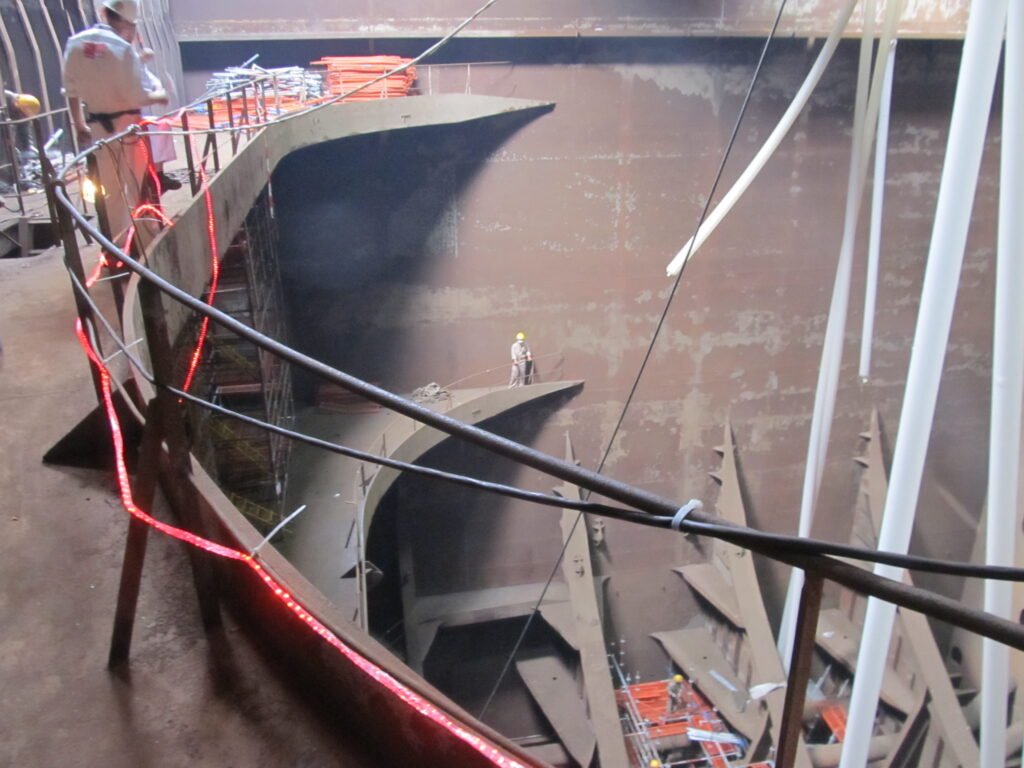 Oil tanks on Ilhabela during conversion